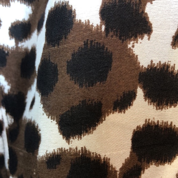 AnnTaylor 100 silk animal print sheath fitted dress lined back zip 4 - Picture 8 of 8